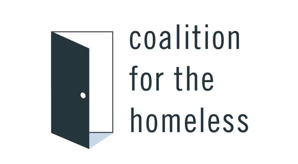 Coalition for the Homeless logo in navy blue on a white background
