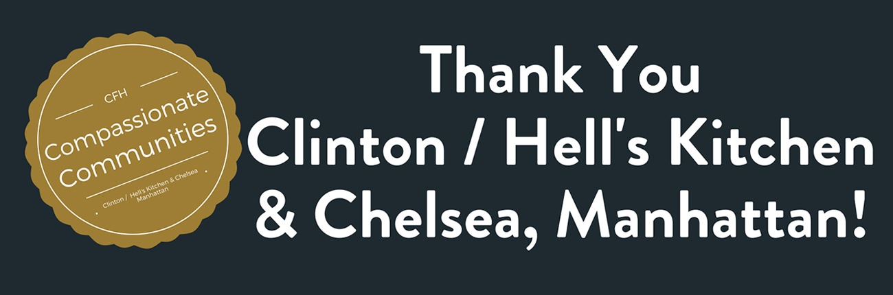 Thank You: Clinton/Hell's Kitchen & Chelsea, Manhattan!