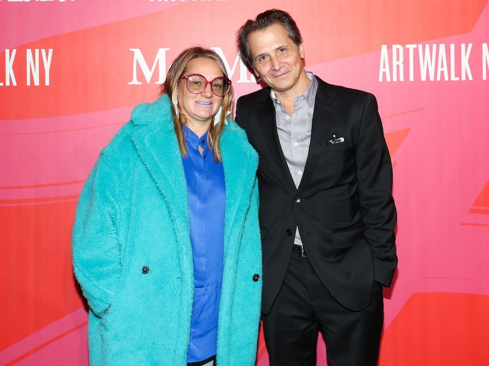 Artist Honoree Katherine Bernhardt with CFH Executive Director Dave Giffen // Neil Rasmus/BFA