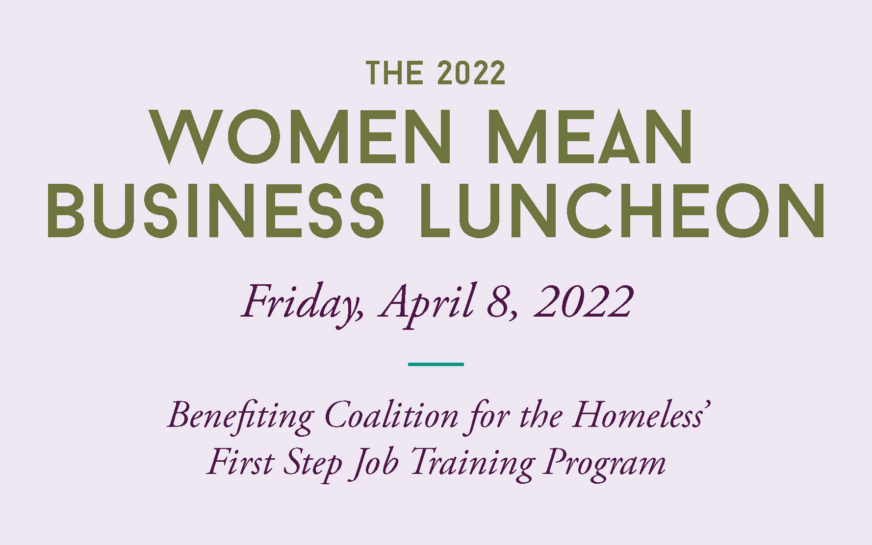 Women Mean Business Luncheon 2022