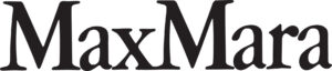 A white background with black text that reads: "MaxMara"
